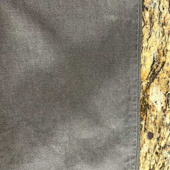 Eileen Fisher Brown Linen Wide Leg Mid Rise Pants Size M - Picture 8 of 13